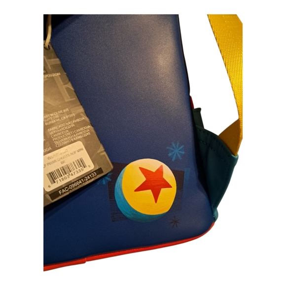 New With Tags Loungefly Modern Pinup Exclusive Pixar Shorts AOP Mini Backpack - Picture 4 of 5
